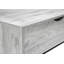 Table basse rectangulaire à plateau relevable, l 42 po x P 20 po x H 18 po, métal, panneau de particules, 1 pièce, table basse, gris-131199513