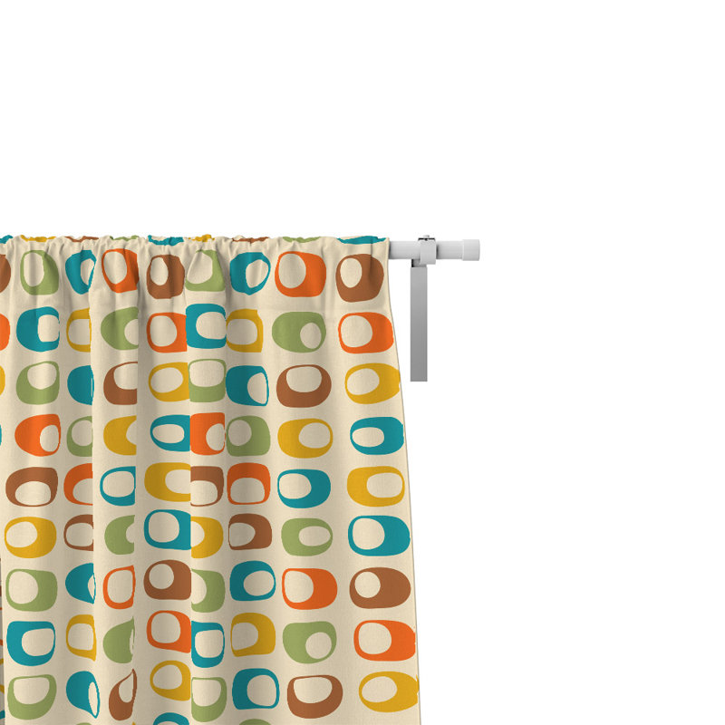Semi Sheer Curtain Pair, 20" W x 52" L