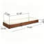 Chaise longue d'extérieur inclinable en bois d'acacia Donnie