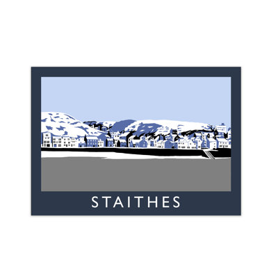 Staithes In Snow 1 Piece Wall Art