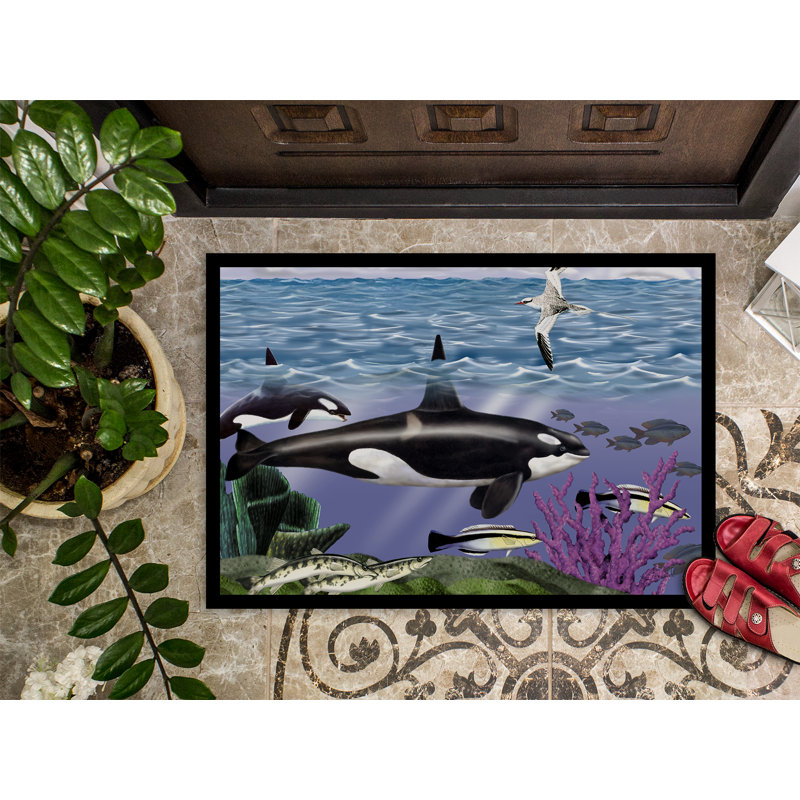 Renesmee Non-Slip Outdoor Doormat, Rectangle 2' x 3'