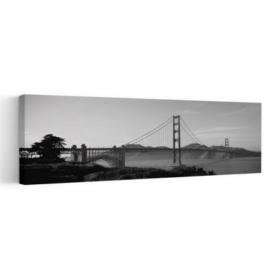 Golden Gate Bridge, San Francisco, Ca, États-Unis, art contemporain abstrait de montagne, art mural