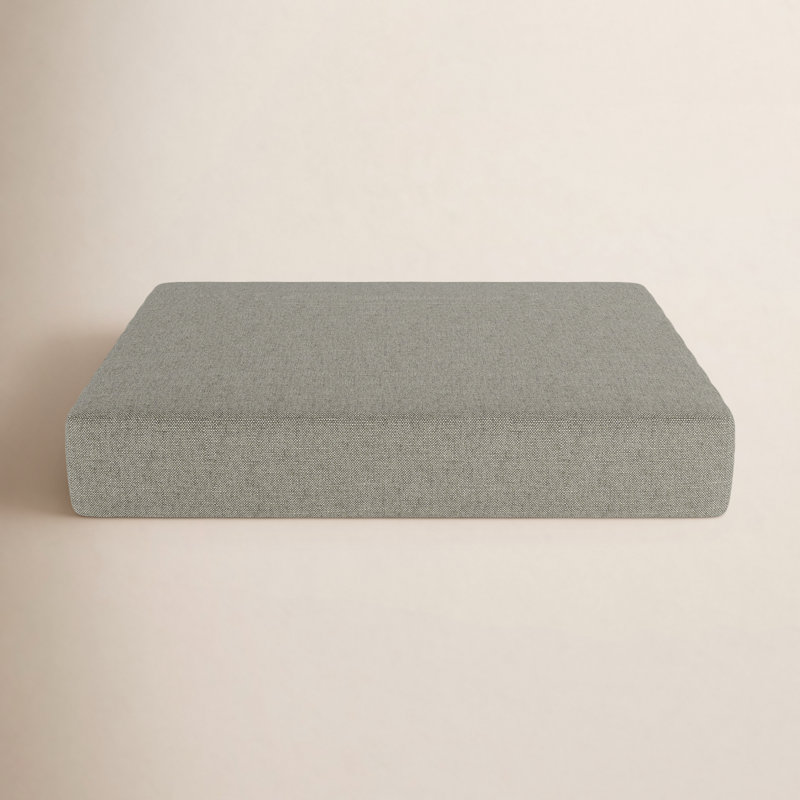 Sunbrella® Outdoor 3.5'' Ottoman Seat Cushion, Spectrum Dove Sunbrella® Plainweave