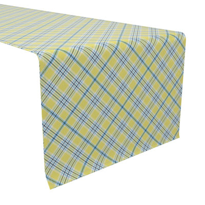 Fabric Textile Products, Inc. Table Runner, 100% Cotton, 16X90", Plaid 13