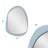Ahrends Asymmetrical Mirror with Gray Glass Framing