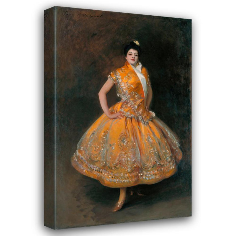 «Little Carmen» par John Singer Sargent - Art mural sur toile tendue avec châssis, H 48 po x l 33 po