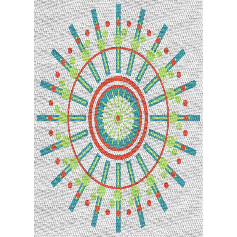 Wool Geometric Indoor Rug