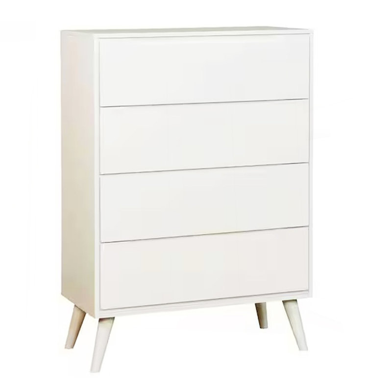 Commode moderne moderne Mid-Century, Blanc