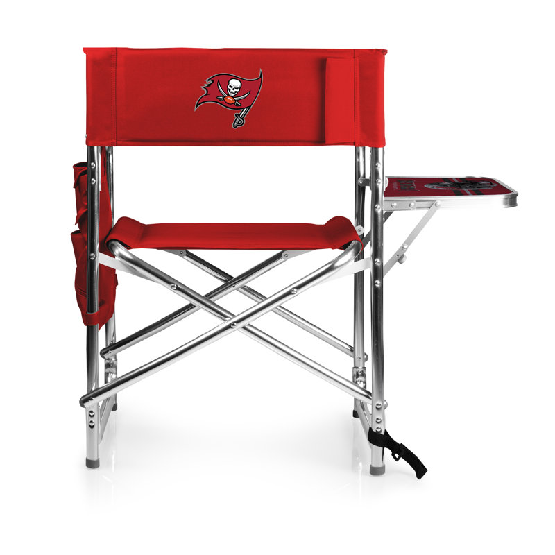 Chaise de réalisateur pliante avec coussins, Rouge