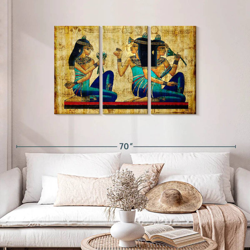 Keiri Ancient Egyptian Parchment, 28" H x 45" W