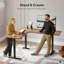 Bureau debout réglable en L 75 po-984395926-990515103