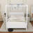 Queen Size Canopy Platform Bed with Headboard and Footboard,Slat Support Leg-1853164430