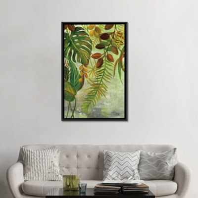 « tropical green art i », impression sur toile tendue