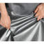 Bâche de protection imperméable en polyuréthane robuste bleu argenté 12 mil