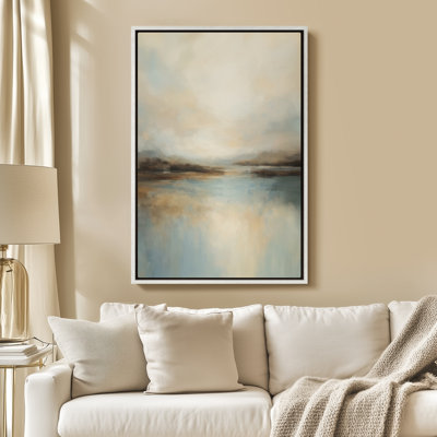 Framed Canvas Wall Art - Vintage Abstract Wall Prints for Bedroom - 24"x36"