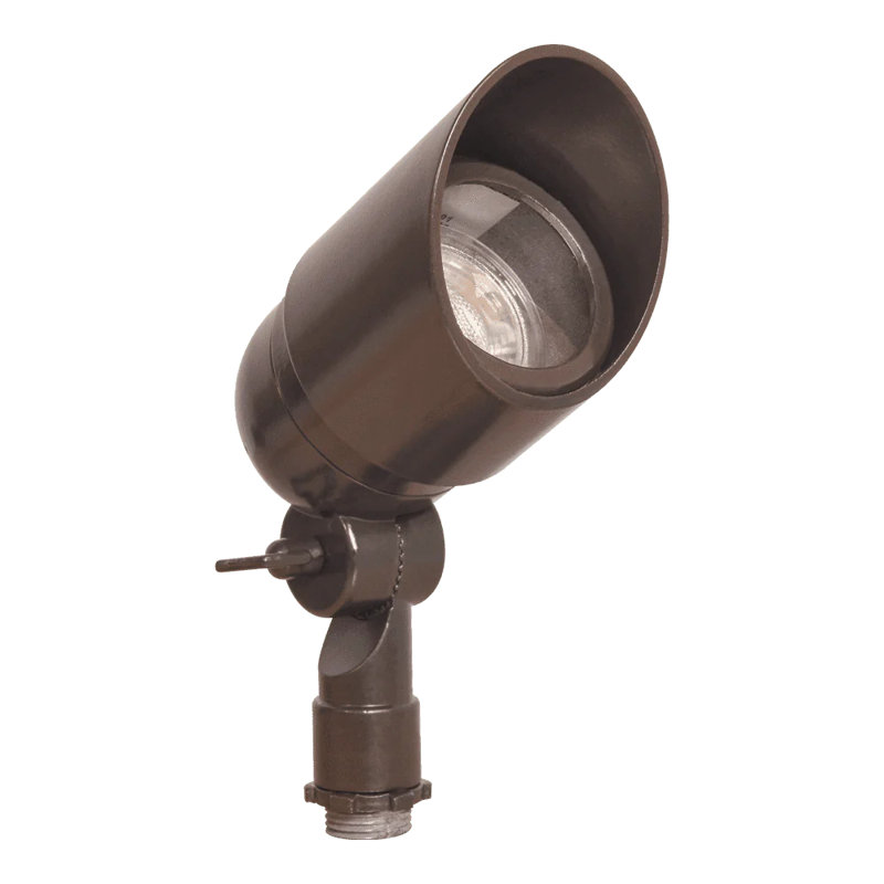 Bronze Heavy Duty Cast Aluminum LED Outdoor Spotlight