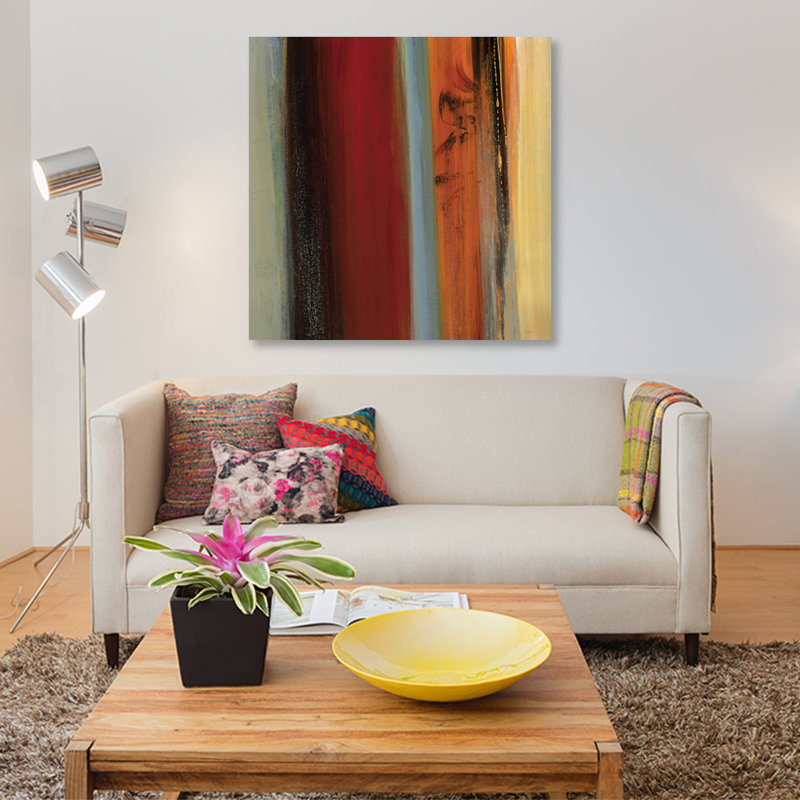 «District I», reproduction sur toile, H 12 po x l 12 po x P 1,5 po, Pas de tapis, Toile tendue