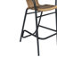 Tabourets de bar en rotin PE de qualité commerciale avec cadre en acier et repose-pieds Nannie-97765935