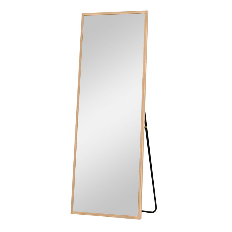 Minnesota Wood Flat Wall Mirror, Natural