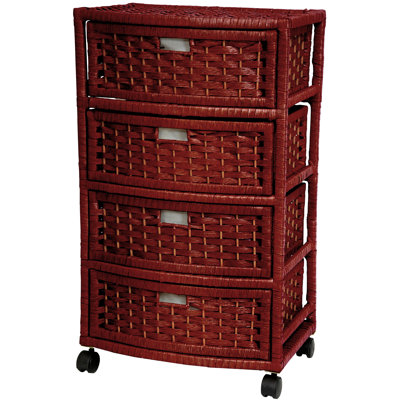 Commode de rangement roulante 4 tiroirs Chelsey