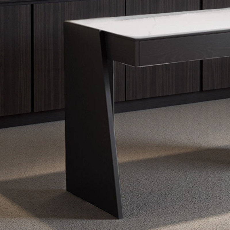 Bureau d'écriture à double tiroir Rock, H 29,52 po x l 47,24 po x P 19,68 po