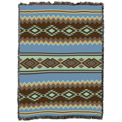 Pure Country Weavers Homestead - Couverture jetée en tapisserie western tissée en coton - Fabriquée aux États-Unis (72x54)