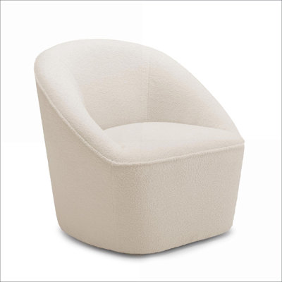 Fauteuil d'appoint pivotant Anson, siège rembourré confortable pour adultes, pour le salon, la chambre à coucher, le bureau à domicile