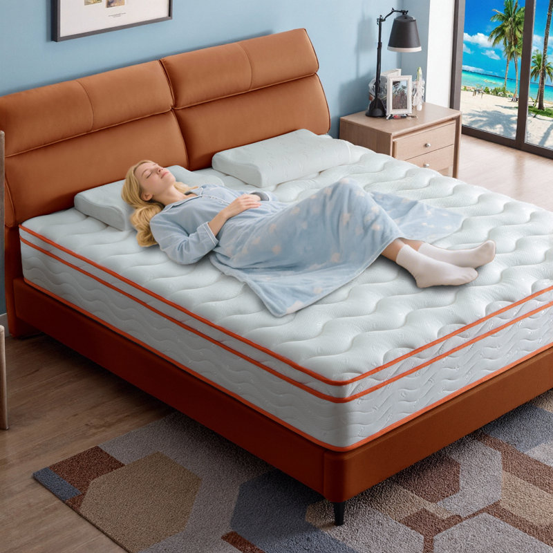 Queen Size Hybrid Mattress in a Box - 12 Inch Medium Firm with Cooling-Gel Memory Foam & Pocket Springs for Pressure Relief, Motion Isolation