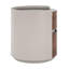 Table d'appoint ronde italienne à double rangement avec esthétique moderne et rangement intelligent, idéale pour rehausser la décoration intérieure