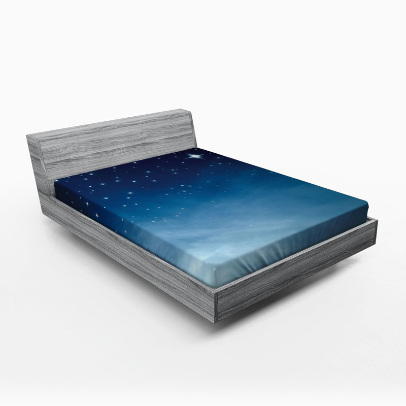 Microfiber Abstract Fitted Sheet, Queen Fitted Sheet