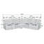 Canapé modulaire inclinable rembourré Kendra-130827232