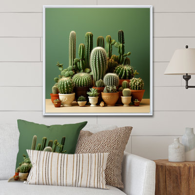 Cactus Jade Juxtaposition I - Cactus, reproduction d'art sur toile