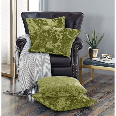 Crushed Velvet Throw Pillow Covers