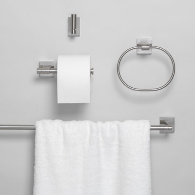 Ensemble de quincaillerie de salle de bain 4 pièces GlideRite Avalon - 9024-Kit-SQ