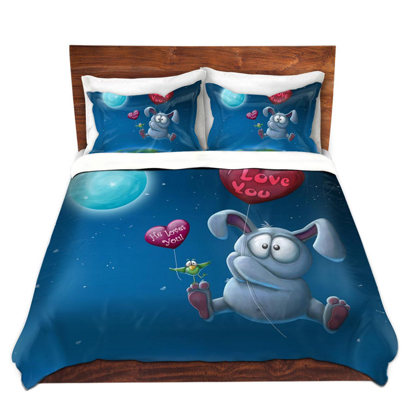 Housse de couette de lapin en microfibre tooshtoosh balloon , Simple