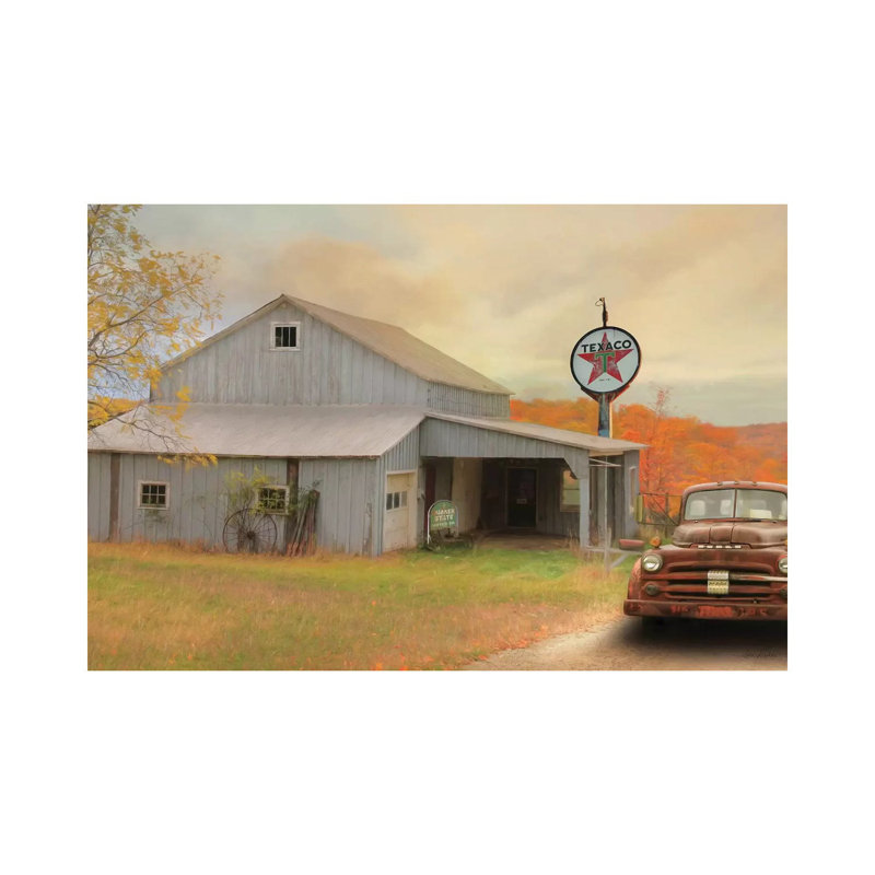 The Old Station by Lori Deiter - Print on Canvas, Wrapped Canvas, 45.72cm H x 66.04cm W x 1.91cm D