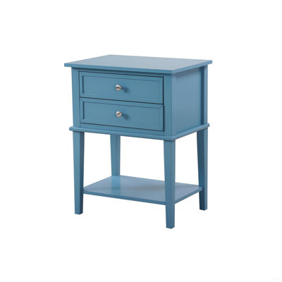 Chic Teal Contemporary Nightstand