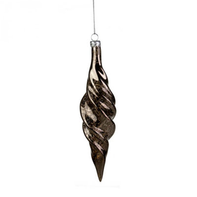 21cm Glass Finial Ornament