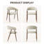  Chaises de salle à manger de style médiéval, chaises d'appoint rembourrées avec dossier incurvé et accoudoirs confortables-133687412