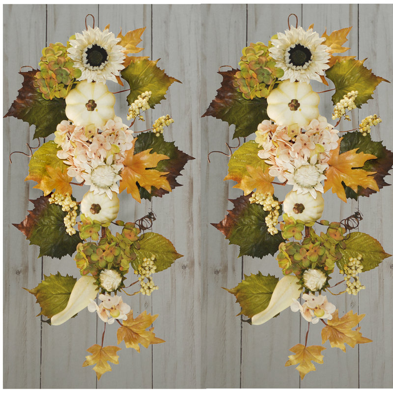 Faux Sunflower Swag