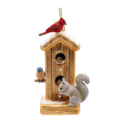 Kurt Adler Glass Ornament for Christmas Tree, Bird Feeder