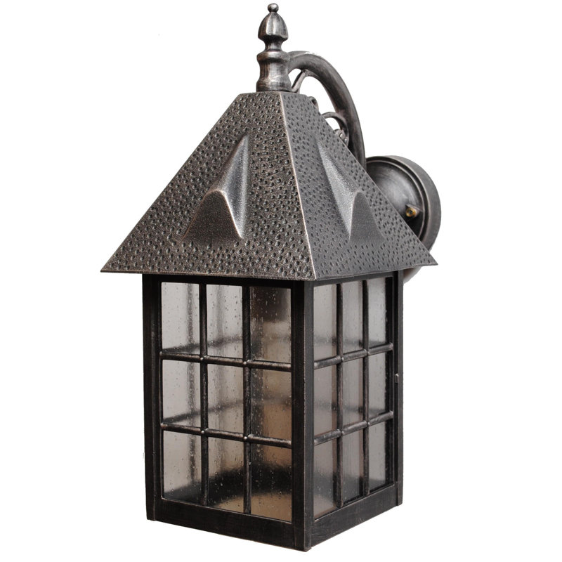 Lanterne murale d’extérieur 1 lumières baiser series, H 6 po x l 10 po, Ancien monde, DEL de 6 W