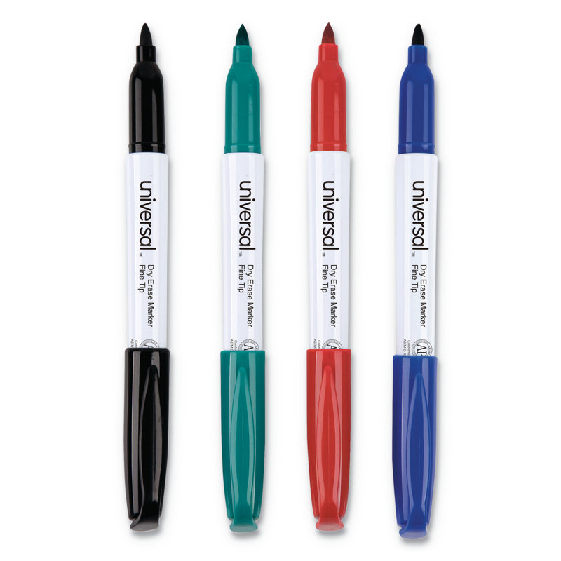 Assorted Color Non-toxic Bullet Tip Dry Erase Marker Set