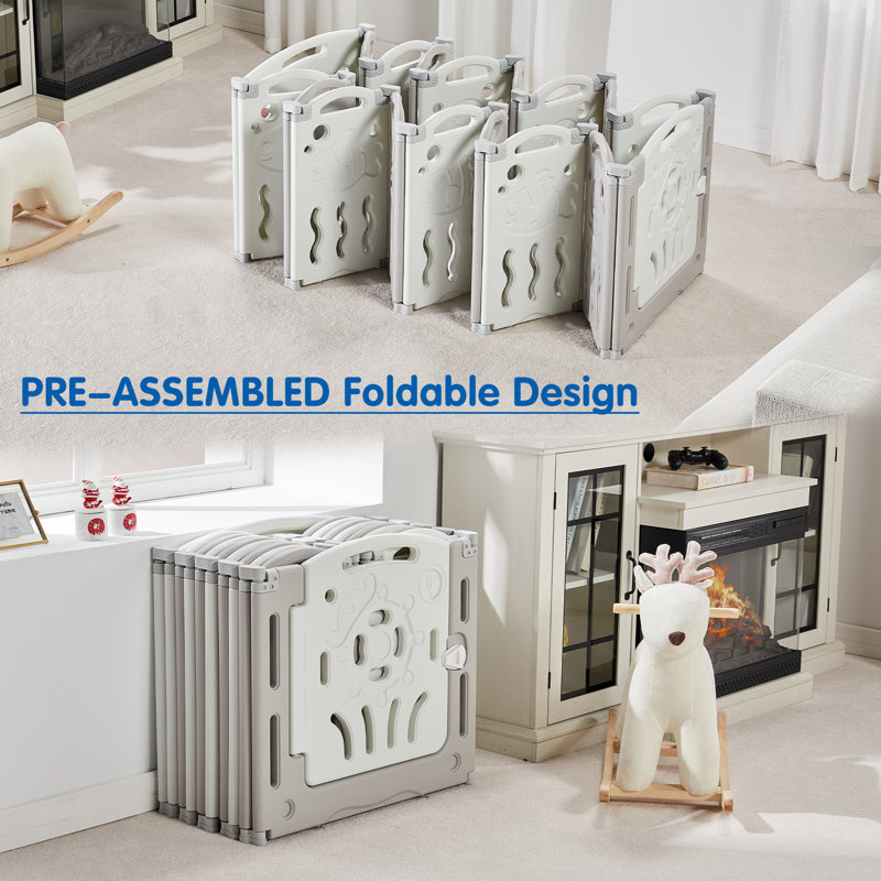 Albott Brile Albott Baby Playpen Kid Activity Center Foldable Play