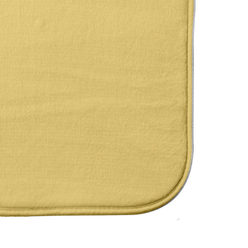 Tapis de bain Elena, l 21 po x L 34 po, Jaune