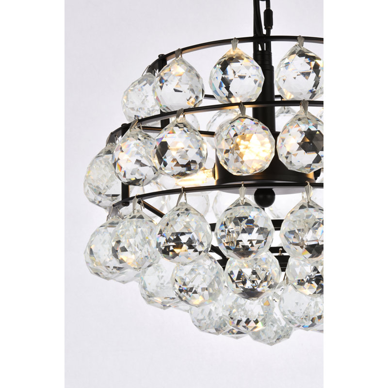 Kieron 3 - Light Unique/Statement Pendant, Black, 72" H x 12" W x 12" D