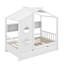 Lit simple avec lit gigogne et tablette-865921935