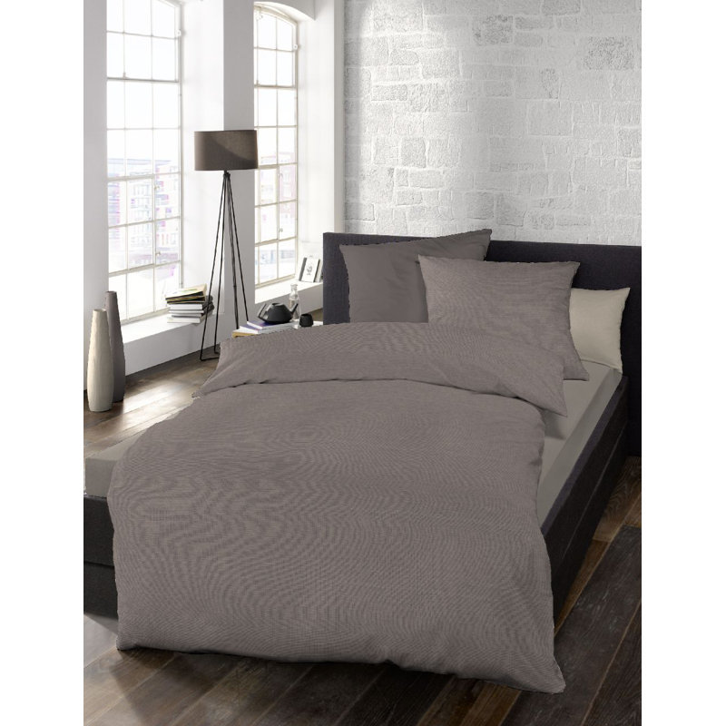 Select 100% Cotton 100 TC Duvet Cover Set, Tobacco, 155 x 220 cm - 1 Pillowcase (80 x 80 cm)