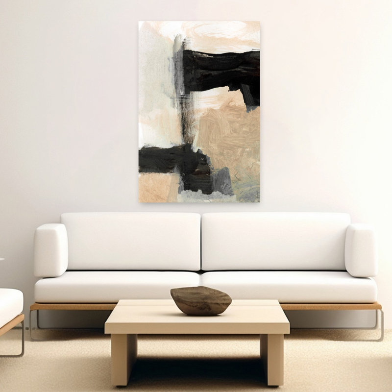 Art contemporain abstrait géométrique contemporain, H 60 po x l 40 po