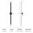 Matte Black Linear LED Outdoor Wall Light (set of 2)